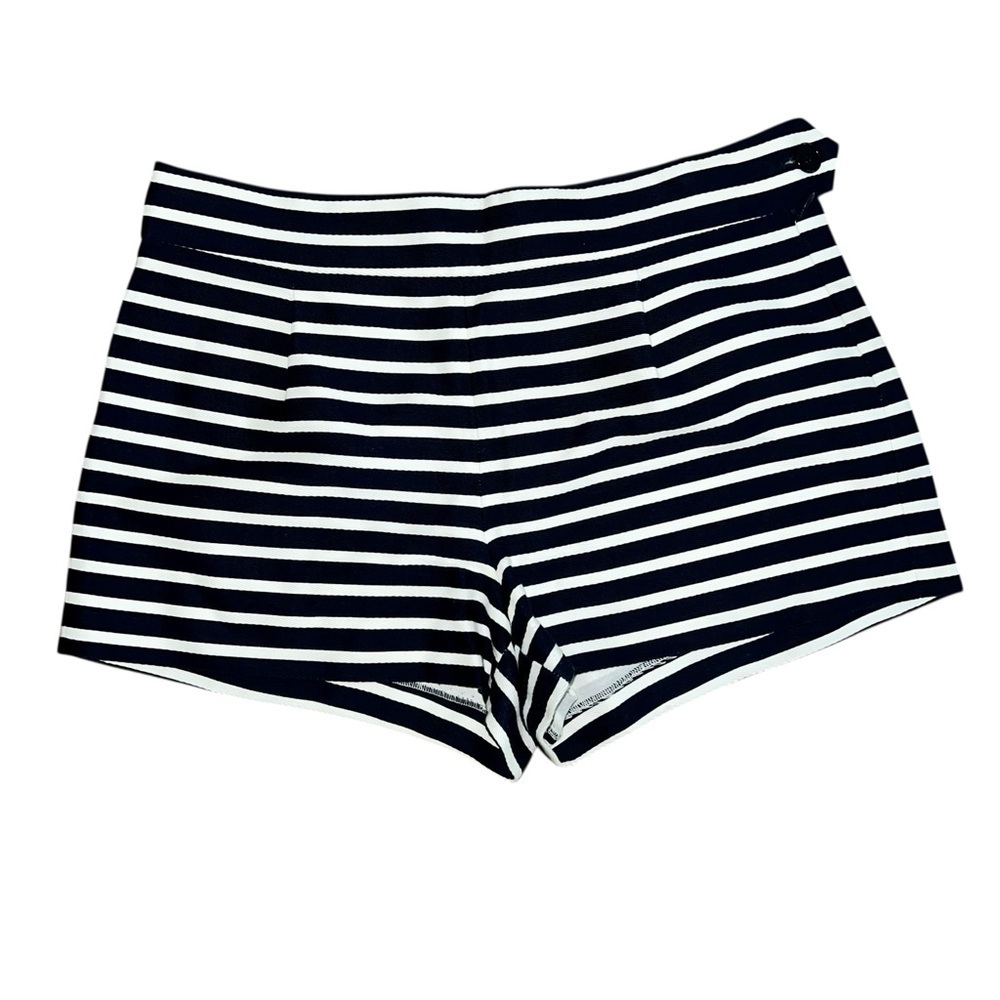 Navy and White Striped Shorts size 8